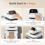 HTVRONT Auto Heat Press Machine - White