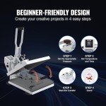 VEVOR 15x15 Heat Press Machine for T-Shirts