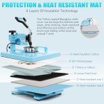 8-in-1 Heat Press Machine for DIY Projects