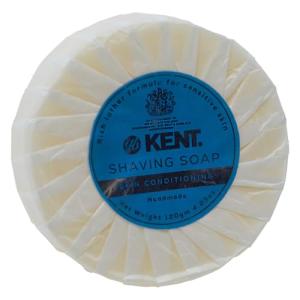 Kent SB2 Shaving Soap Puck Refill for Men for Shaving Soap Bowl Use with Shaving Brush for Men, Luxury Shave Barber Soap Made with Extracts of Coconut, Sgea, Jaboba Made in England
