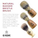 Kent SB2 Shaving Soap Puck Refill for Men for Shaving Soap Bowl Use with Shaving Brush for Men, Luxury Shave Barber Soap Made with Extracts of Coconut, Sgea, Jaboba Made in England