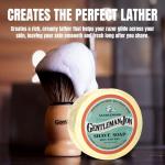 Gentleman Jon Sandalwood Shaving Soap for Men - Creates the Perfect Lather - Ideal for Smooth Shaves - Moisturizes & Protects - Elevate Your Grooming with this Classic Shave Essential - 1 pc (2.25 oz)