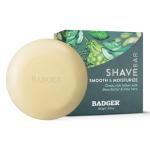Badger Shaving Soap Puck, Organic Moisturizing Shave Soap Bar, Rich Lasting Lather, Light Natural Scent, Plastic Free & Vegan Shave Soap for Men & Women, 3.15 oz Bar