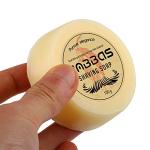 Anbbas Shave Soap Goat Milk 100g for Beard Barber Traditional Wet Shaving (1pc, 3.5 oz)