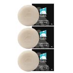 GENTS Men’s Shaving Soap Set - 3 Pack Natural Fragrance Free Shave Bars with Shea Butter for Sensitive Skin, Rich Lather, Razor Burn Relief