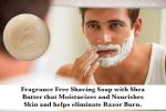 GENTS Men’s Shaving Soap Set - 3 Pack Natural Fragrance Free Shave Bars with Shea Butter for Sensitive Skin, Rich Lather, Razor Burn Relief