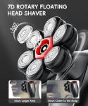 MALEGEBAZ 7D Electric Head Shaver for Men