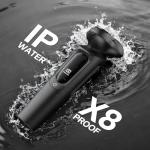 Waterproof Electric Razor with Quick Charge & Trimmer