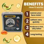 Col Conk Amber Shaving Soap Bar