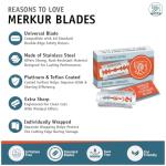 Merkur Razor Double Edge Razor Blades, MK-911, 10 Count (Pack of 1)