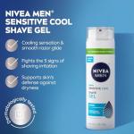 NIVEA MEN Sensitive Cooling Shave Gel, 3 Pack
