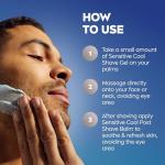 NIVEA MEN Sensitive Cooling Shave Gel, 3 Pack