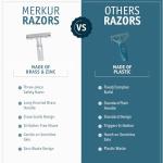 MERKUR 22C Double Edge Safety Razor - Matte Chrome | Long Knurled Brass Handle | Made in Germany | Plastic-Free | Three Piece Design | Closed Comb | Straight Bar