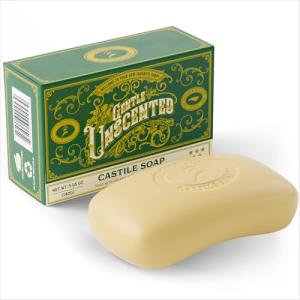 Unscented Castile Bar Soap with Cocoa Butter