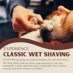 GENTS 97% All Natural Shave Soap Set for Men, Cedar & Pine, Sandalwood, Bay Rum, Pack of 3