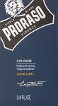 Proraso Azur Lime Men's Eau De Cologne 3.4 Oz
