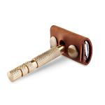 Genuine Leather Safety Razor Head Cover Case