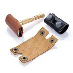 Genuine Leather Safety Razor Head Cover Case