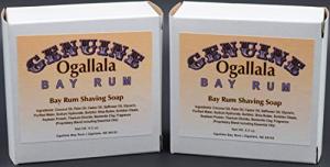 Ogallala Bay Rum Shaving Soap - 2 Pucks