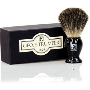 Geo. F. Trumper PB Range SMALL Shaving Brush with Pure Badger Hair Black