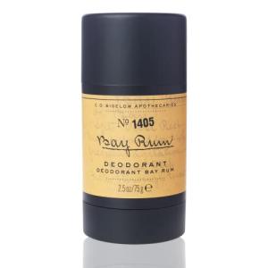 C.O. Bigelow Bay Rum Aluminum Free Deodorant for Men, Citrus & Spice Scented Non Toxic Deodorant, Gel Stick Formula, 2.5oz