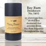 C.O. Bigelow Bay Rum Aluminum Free Deodorant for Men, Citrus & Spice Scented Non Toxic Deodorant, Gel Stick Formula, 2.5oz