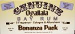 Ogallala Bay Rum Bonanza Cologne & After-Shave Sample Pack