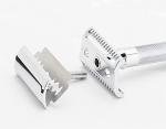 MERKUR 37C Double Edge Safety Razor | Slant Bar Design - Standard Handle | Made in Germany | Plastic-Free | Two Piece Design