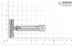 MERKUR 37C Double Edge Safety Razor | Slant Bar Design - Standard Handle | Made in Germany | Plastic-Free | Two Piece Design