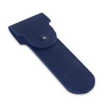 Safety Razor Head Protecting Leather Cover, Genuine Cowhide Leather Double Edge Safety Razor Case Accessories for Travel, Butterfly Razor Case, Soft Leather Double Edge Razor Case (Blue)