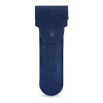Safety Razor Head Protecting Leather Cover, Genuine Cowhide Leather Double Edge Safety Razor Case Accessories for Travel, Butterfly Razor Case, Soft Leather Double Edge Razor Case (Blue)