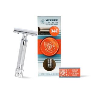 Merkur Mk34c Heavy-Duty Short Handle Razor