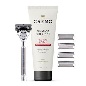 Cremo Men's Shave Gift Set with Razors