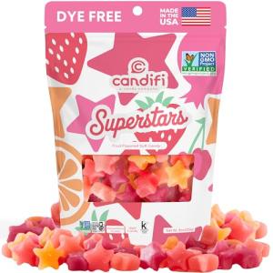 Candifi Superstars Vegan Gummy Fruit Stars 8 oz