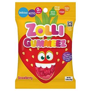 Zollipops Strawberry Gummies - Sugar-Free Vegan Treats