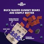 Buck Naked Blackberry Aronia Gummy Bears - Vegan 3-Pack