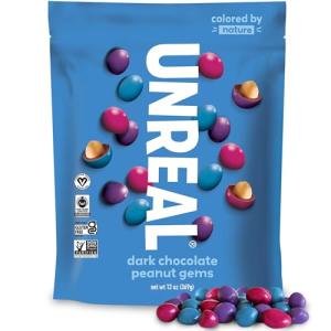 Unreal Dark Chocolate Peanut Gems - Vegan Treats