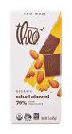 Theo Salted Almond Dark Chocolate Bar, 70% Cacao