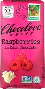 Chocolove Dark Chocolate Raspberry Bar 3.1 Oz