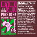 Beyond Good Organic Madagascar Dark Chocolate Bar 2.64oz