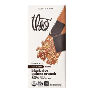 Theo Dark Chocolate Bar with Black Rice & Quinoa