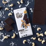 Theo Salted Cashew Dark Chocolate Bar, Vegan 85%