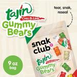 Snak Club Tajin Gummy Bears - Vegan Chili Lime Gummies