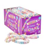 Vegan Fruit Flavor Smarties Candy Necklace - 24 Count