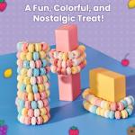 Vegan Fruit Flavor Smarties Candy Necklace - 24 Count