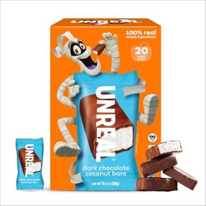 UNREAL Vegan Dark Chocolate Coconut Bars, 10.6 OZ