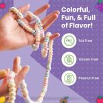 Vegan Fruit Flavored Smarties Candy Necklaces - 4 Pack