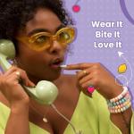 Vegan Fruit Flavored Smarties Candy Necklaces - 4 Pack