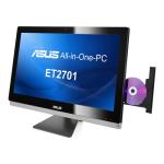 ASUS ET2701IUTI-B003K 27-inch LED All-in-One Desktop PC (Intel Core i3-3220 3.3GHz Processor, 1TB HDD RAM, 6GB DDR3, Wi-Fi, Bluetooth, Blu-ray Combo, TV Tuner, USB 3.0, HDMI, eSATA, Multi Touch Screen, Windows 8, ASUS SonicMaster Technology)