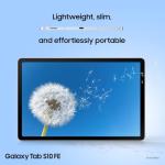 Samsung Galaxy S10 FE Android Tablet, Wifi, 128GB Storage, 8GB Memory, 10.9" Display, S Pen included, Long lasting Battery, Silver, 3 Year Samsung Extended Warranty (UK Version)